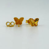 BABY STUDS 21k Gold Butteryfly earrings 1.38 grams | 204687