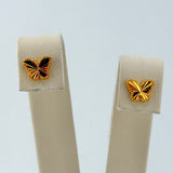 BABY STUDS 21k Gold Butteryfly earrings 1.38 grams | 204687