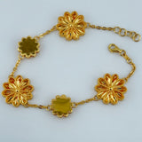 21k Gold Motif Flower Bracelet 12.69 grams | 204690