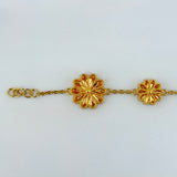 21k Gold Motif Flower Bracelet 12.69 grams | 204690