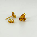 BABY STUDS 21k Gold 3 Petal Flower earrings 1.50 grams | 204702