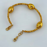 BABY 21k Gold Cuff with Beads 10.43 grams | 201631