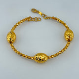 BABY 21k Gold Cuff with Beads 10.43 grams | 201631