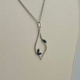 Floral Sapphire Necklace