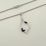 Floral Sapphire Necklace