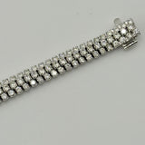 3 Row Diamond Tennis Bracelet