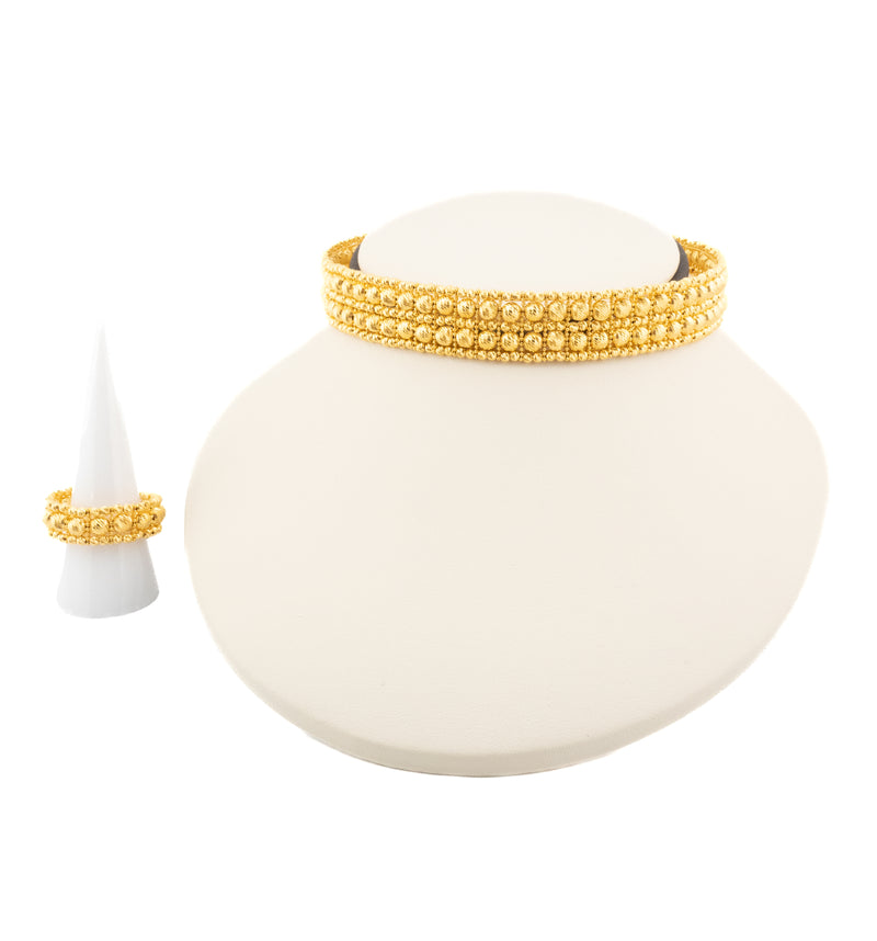 Gold Choker Modern Dubai