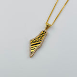 21K Palestine Map Pendant