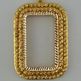 Beaded Double Row Bar Frame Pendant 17.18 grams | 199990