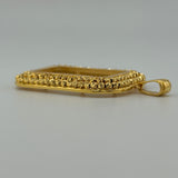 Beaded Double Row Bar Frame Pendant 17.18 grams | 199990