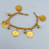 21k Gold Rashadi Charm Bracelet 13.91 grams | 203416