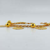 21k Gold Rashadi Charm Bracelet 13.91 grams | 203416