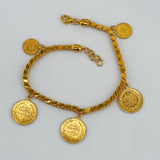 21k Gold Graduating Rashadi Bracelet 13.44 grams | 203705