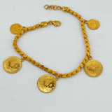 21k Gold Graduating Rashadi Bracelet 13.44 grams | 203705