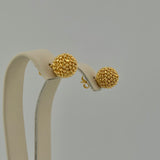 Textured Gold Stud Earrings 4.03 grams | 200084