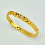 Radiant Diamond-Cut Gold Bangle 20.91 grams | 200012