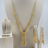 21k Gold Rose Bead Set Dropdown 38.65 grams | 205172