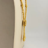 21k Gold Rose Bead Set Dropdown 38.65 grams | 205172
