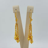 21k Gold Rose Bead Set Dropdown 38.65 grams | 205172