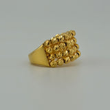 Straight Multi Row Gold Bead Ring 5.76 grams | 200102