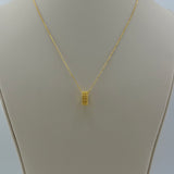 Beaded Infinite Circle Gold Necklace 4.78 grams | 200109