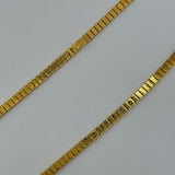 Structured Ribbed Gold Statement Necklace 26.83 grams | 199460