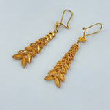 21k Gold Floral Earrings 8.36 grams | 205173