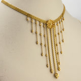 21k Gold Choker single Flower 18.0 grams | 205176