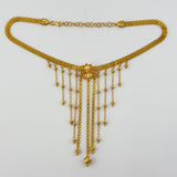 21k Gold Choker single Flower 18.0 grams | 205176