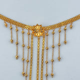 21k Gold Choker single Flower 18.0 grams | 205176