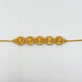 21k Gold 10.67 grams 5 Flower Motif | 205269