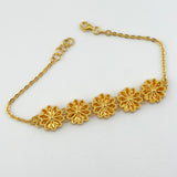 21k Gold 10.67 grams 5 Flower Motif | 205269
