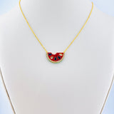 Watermelon Gold Necklace