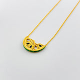Watermelon Gold Necklace