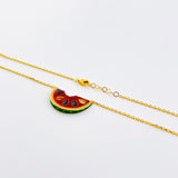 Watermelon Gold Necklace