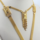 21k Gold Luxury Full Set Rose Flower 89.28 grams | 205434