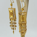 21k Gold Luxury Full Set Rose Flower 89.28 grams | 205434