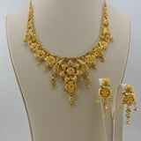 Floral Drop Necklace & Earrings Set 64.53 grams | 200318