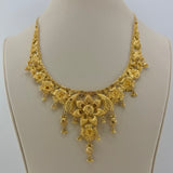 Floral Drop Necklace & Earrings Set 64.53 grams | 200318