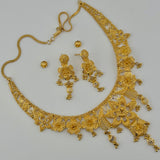 Floral Drop Necklace & Earrings Set 64.53 grams | 200318