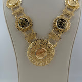 Klada Lira Coin Statement Necklace 119.09 grams | 200322