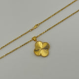 Extra Large Clover pendant Gold Necklace 8.15 grams | 200328