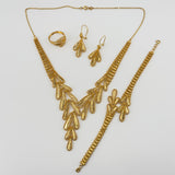 21k Gold Floral Graduating Full Set 34.72 grams | 205520