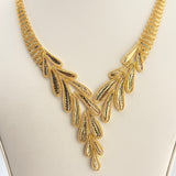 21k Gold Floral Graduating Full Set 34.72 grams | 205520