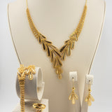 21k Gold Floral Graduating Full Set 34.72 grams | 205520