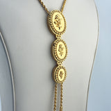 21k Gold 3 Level Rose Flower Necklace 38.24 grams | 205528