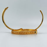 Single 21k Gold Cuff Mediterranean Design sz Large | 205560