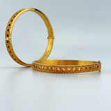 Single 21k Gold Cuff Mediterranean Design sz Large | 205560