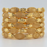 21k Gold Bangles sz MEDIUM 60.68 grams | 205565