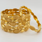 21k Gold Bangles sz MEDIUM 60.68 grams | 205565